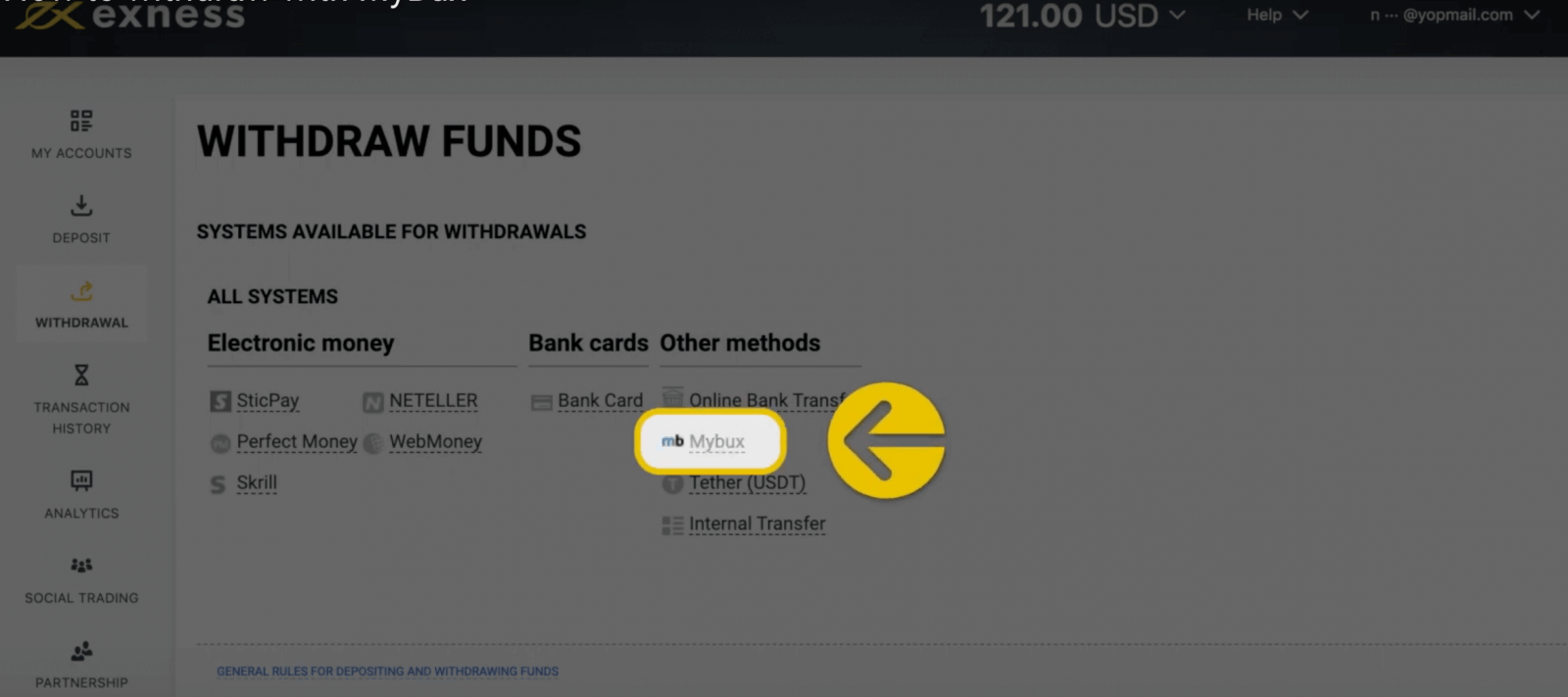 Deposit and Withdrawal on Exness using MyBux in Africa Deposit and Withdrawal on Exness using MyBux in Africa