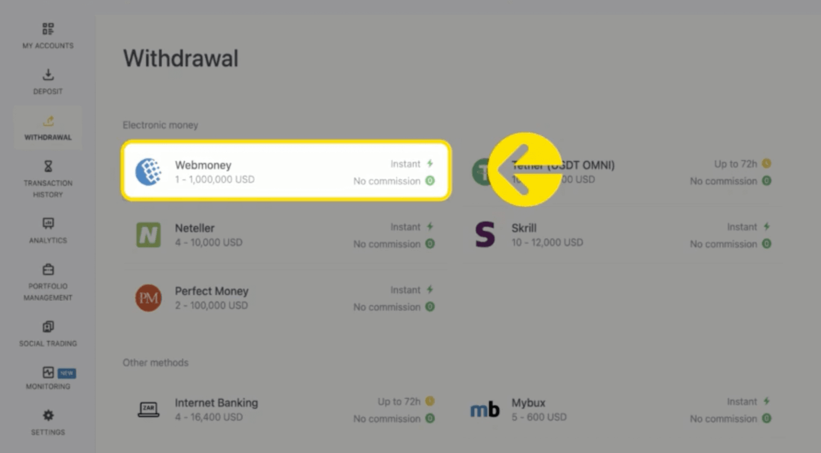 Deposit and Withdrawal on Exness using WebMoney Deposit and Withdrawal on Exness using WebMoney