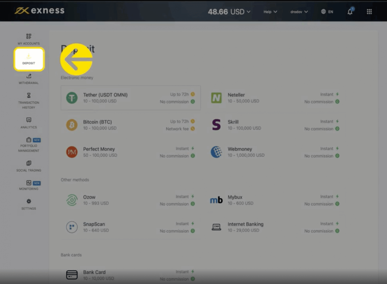 Deposit and Withdrawal on Exness using WebMoney Deposit and Withdrawal on Exness using WebMoney
