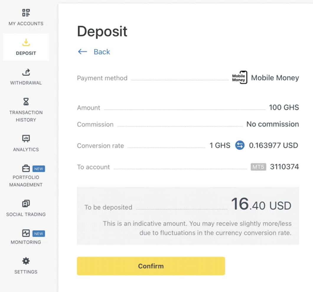 Deposit and Withdrawal using Mobile Money on Exness Deposit and Withdrawal using Mobile Money on Exness