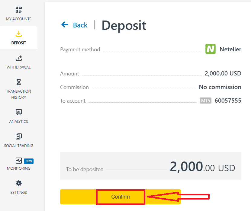 Deposit and Withdrawal using Neteller on Exness Deposit and Withdrawal using Neteller on Exness