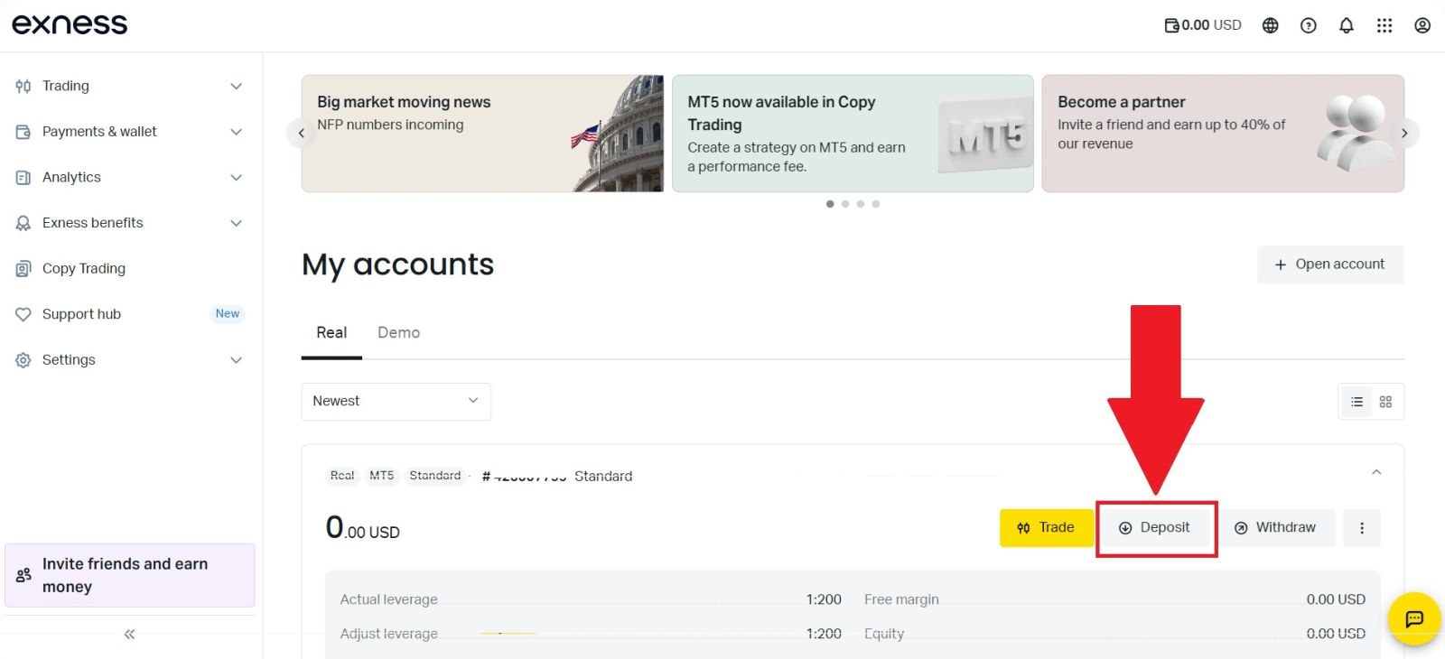 Giunsa ang Pagdeposito sa Salapi sa Exness sa 2026: Mga Pamaagi sa Pagdeposito, Bayad ug Oras sa Pagproseso